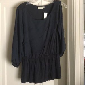 Brand New Blue blouse from Anthropologie Sz Small